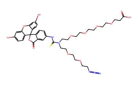 N-(Azido-PEG2)-N-Fluorescein-PEG4-acid 2086689-06-5